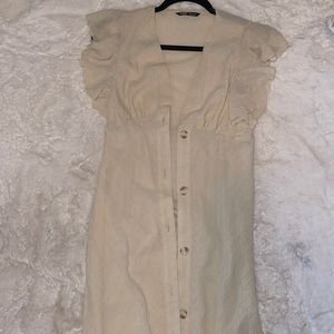 Cream MIDI SHEIN Dress (xs)